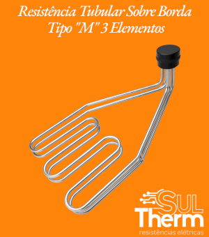 tubular sobre borda 3 elementos tipo M